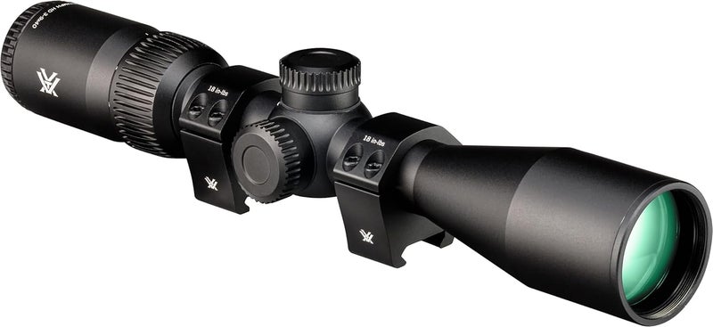 VORTEX مجموعة منظار بندقية Triumph HD 3-9x40 مع مستوى بؤري ثانوي، أنبوب بقطر 1 بوصة - تقاطع Dead-Hold BDC (MOA)، حلقات Hunter بقطر 1 بوصة - ارتفاع منخفض 0.90 بوصة، غلاف نيونبرين - Image 1